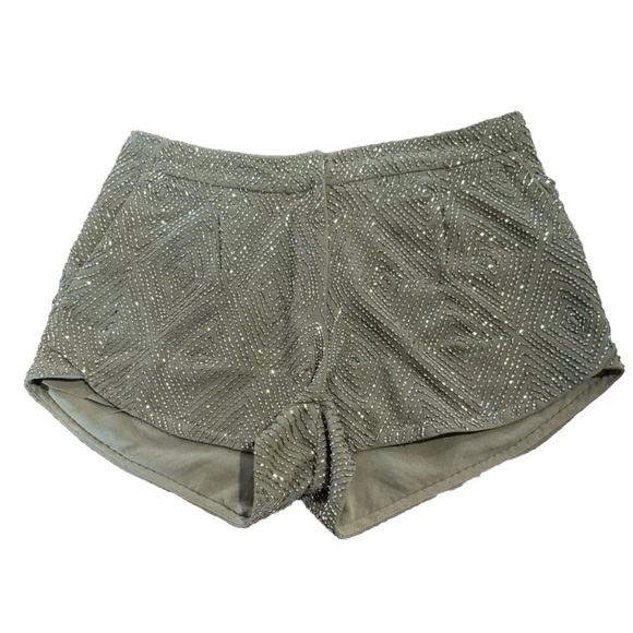Brazilian  Famous Brand John John -  Black Sparkle Shorts Size S - Picture 4 of 5